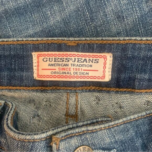 Guess Women’s Y2K Studded Distressed Jeans w Suspenders‎ S23 - Picture 7 of 11
